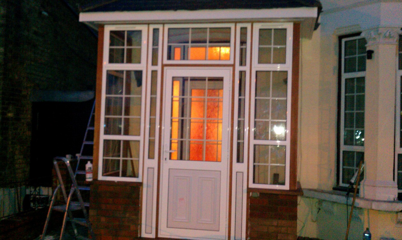 uPVC porch with Georgian bar glazing installed in Beaconsfield